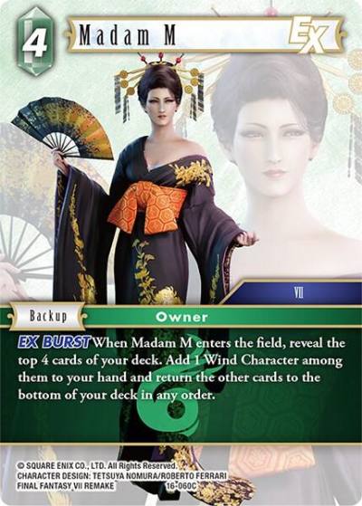 Madam M EX 16-060C Emissaries of Light Final Fantasy card