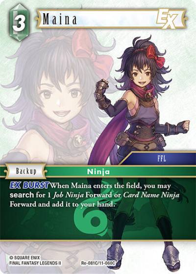 Maina EX Re-081C/11-060C Legacy Collection Final Fantasy card