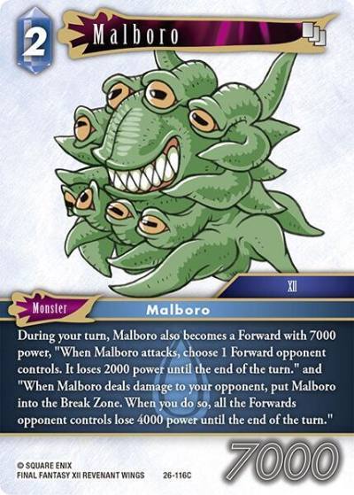 Malboro 26-116C Gunslinger in the abyss Final Fantasy card