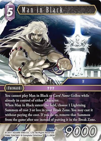 Man in Black 11-093H Opus XI Final Fantasy card