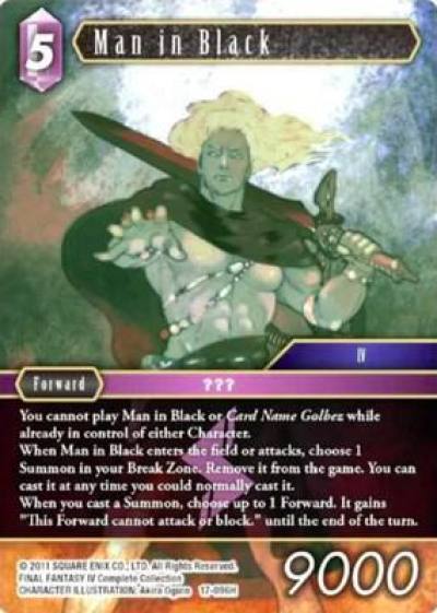 Man in Black 17-096H Rebellion's Call Final Fantasy card