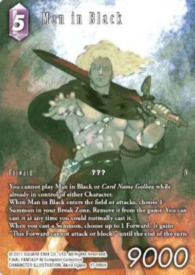 Man in Black Full Art 17-096H Rebellion's Call Final Fantasy card