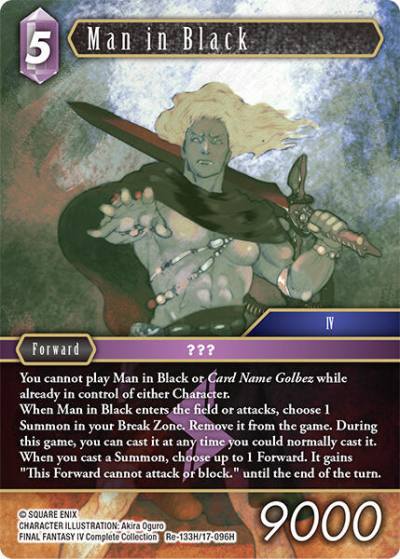 Man in Black Re-133H/17-096H Legacy Collection Final Fantasy card