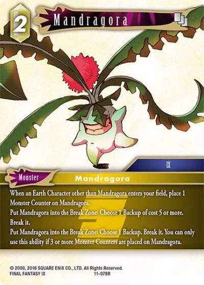 Mandragora 11-078R Opus XI Final Fantasy card