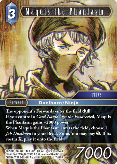 Maquis the Phantasm 17-115R Rebellion's Call Final Fantasy card
