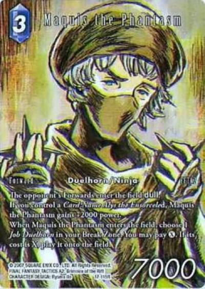 Maquis the Phantasm Full Art 17-115R Rebellion's Call Final Fantasy card