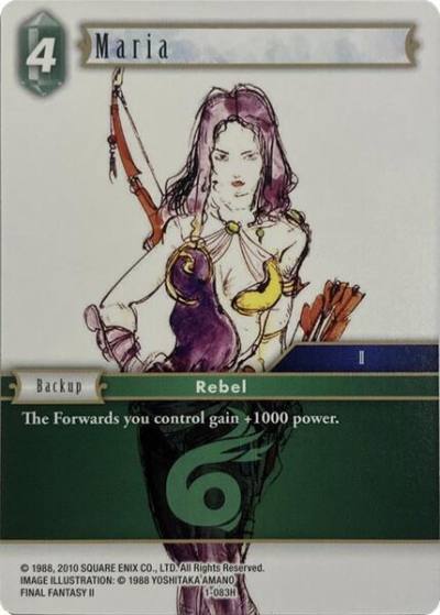 Maria 1-083H Deck Exclusive Cards Final Fantasy card