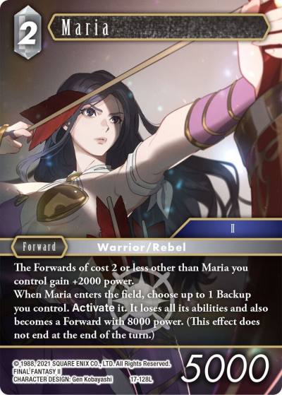 Maria 17-128L Rebellion's Call Final Fantasy card