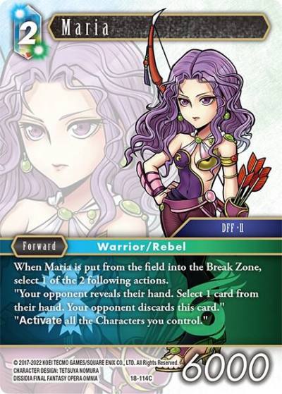 Maria 18-114C Resurgence of Power Final Fantasy card