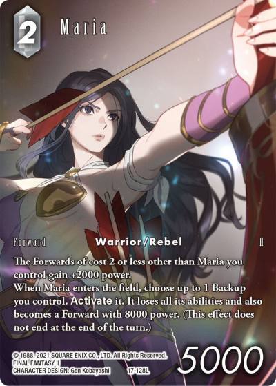 Maria Full Art 17-128L Rebellion's Call Final Fantasy card