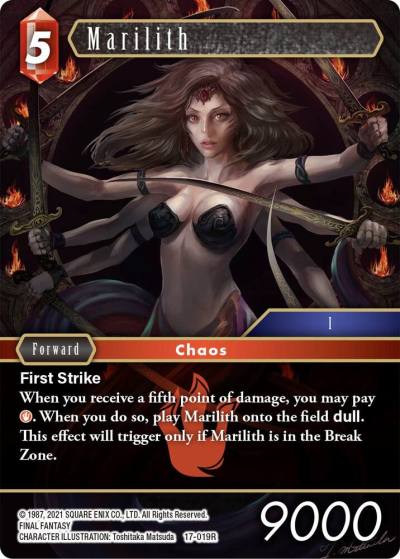 Marilith 17-019R Rebellion's Call Final Fantasy card