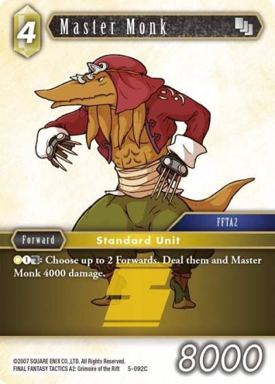 Master Monk 5-092C Opus V Final Fantasy card