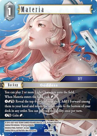 Materia 20-128H Dawn of Heroes Final Fantasy card