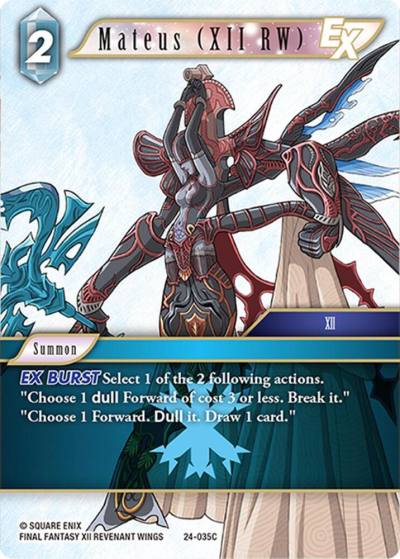Mateus XII RW 24-035C Hidden Legends Final Fantasy card