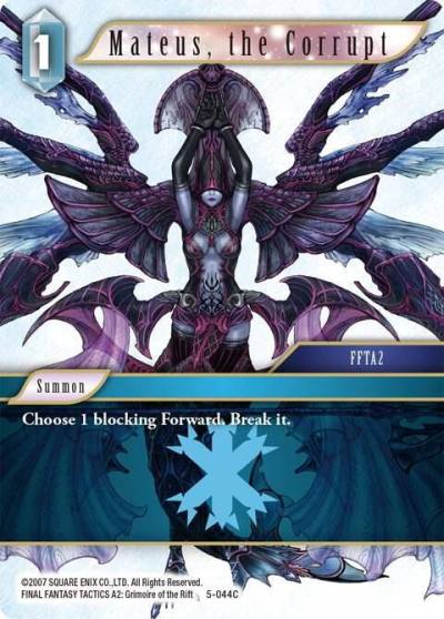 Mateus the Corrupt 5-044C Opus V Final Fantasy card