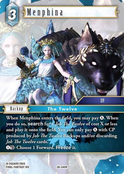 Menphina 26-040R Gunslinger in the abyss Final Fantasy card