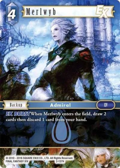 Merlwyb EX 2-137H Opus II Final Fantasy card