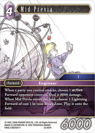 Mid Previa 12-087H Opus XII Final Fantasy card