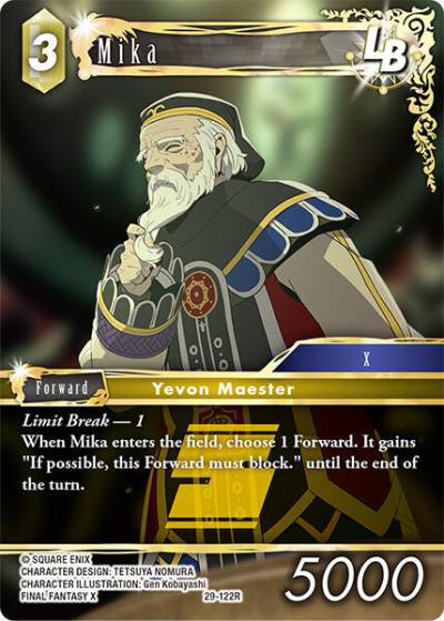 Mika 29-122R Blissful Eternity Final Fantasy card