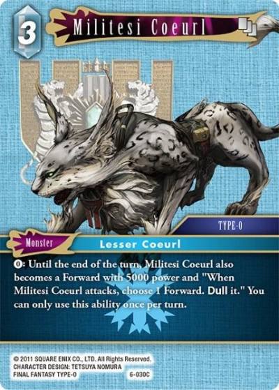 Militesi Coeurl 6-030C Opus VI Final Fantasy card