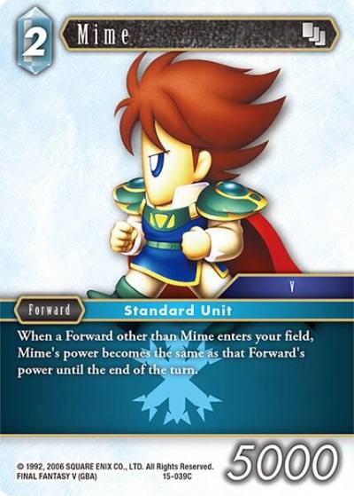 Mime 15-039C Crystal Dominion Final Fantasy card