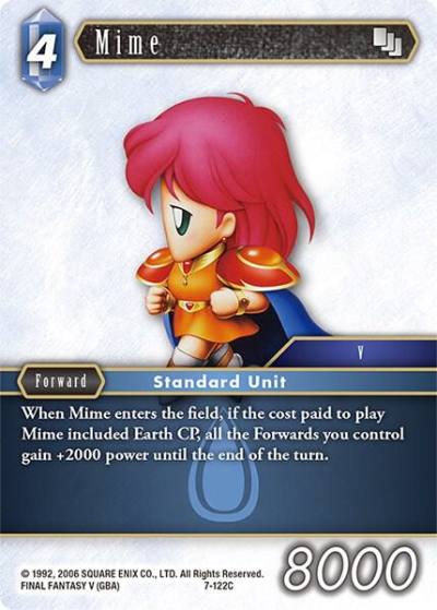 Mime 7-122C Opus VII Final Fantasy card