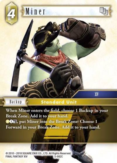 Miner 5-082C Opus V Final Fantasy card