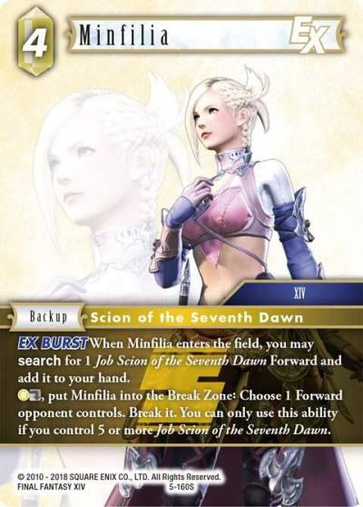 Minfilia EX 5-160S Opus V Final Fantasy card