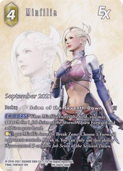 Minfilia EX September 2021 PR-100/5-160S FF: Promo Cards Final Fantasy card