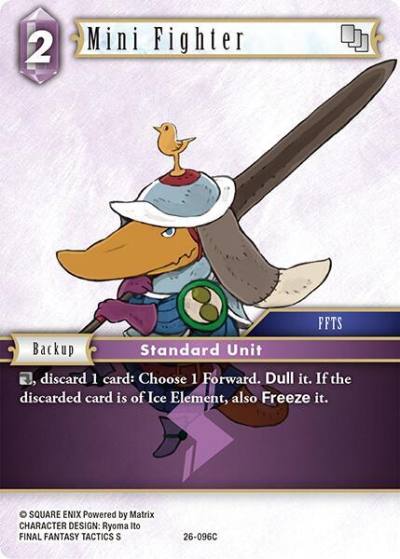 Mini Fighter 26-096C Gunslinger in the abyss Final Fantasy card