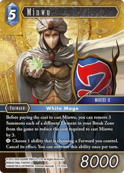 Minwu 17-123L Rebellion's Call Final Fantasy card