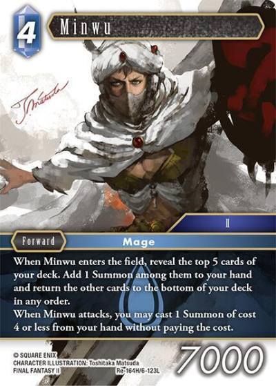 Minwu Re-164H/6-123L Legacy Collection Final Fantasy card