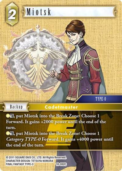 Miotsk 10-082C Opus X Final Fantasy card