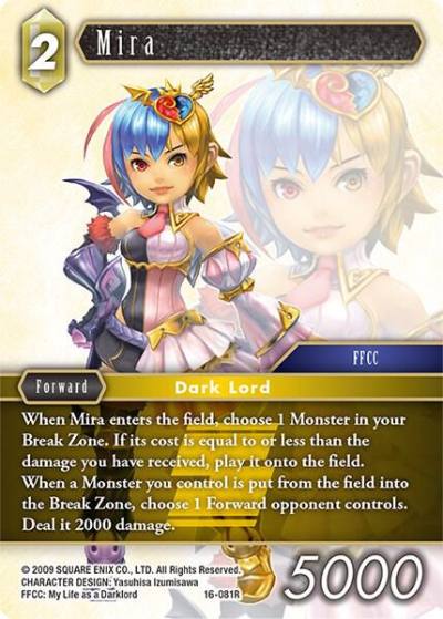 Mira 16-081R Emissaries of Light Final Fantasy card