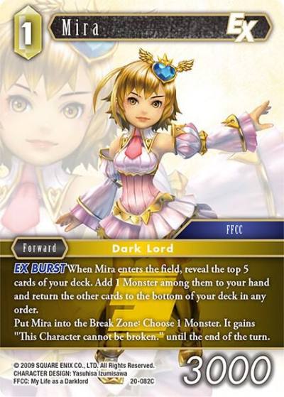 Mira EX 20-082C Dawn of Heroes Final Fantasy card