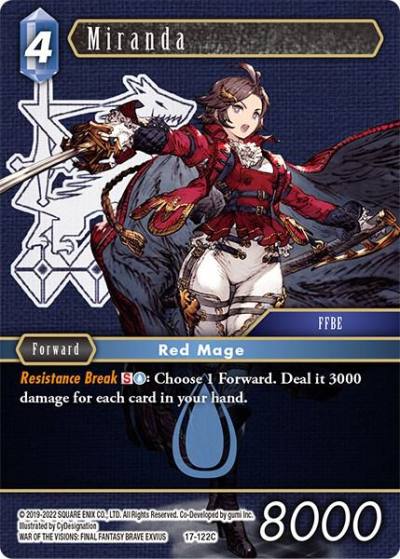 Miranda 17-122C Rebellion's Call Final Fantasy card