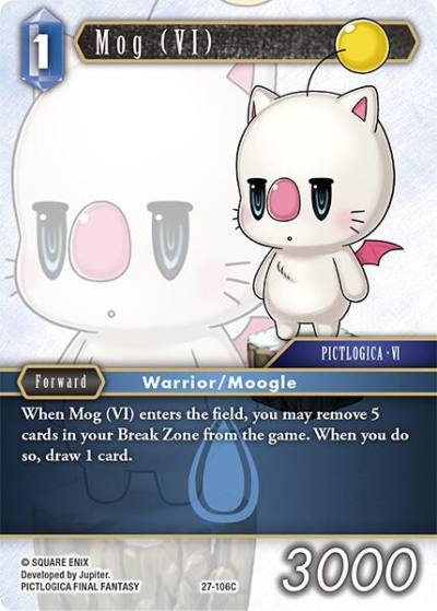 Mog VI 27-106C Journey of discovery Final Fantasy card