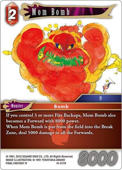 Mom Bomb 14-017H Opus XIV: Crystal Abyss Final Fantasy card