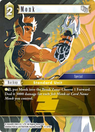 Monk 11-079C Opus XI Final Fantasy card