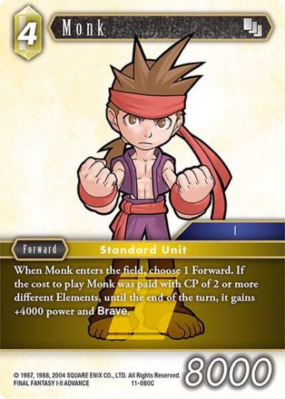 Monk 11-080C Opus XI Final Fantasy card