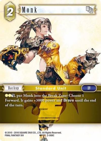 Monk 2-089C Opus II Final Fantasy card