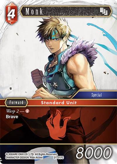 Monk 21-017C Beyond Destiny Final Fantasy card