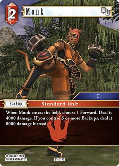 Monk 23-019C Hidden Trials Final Fantasy card