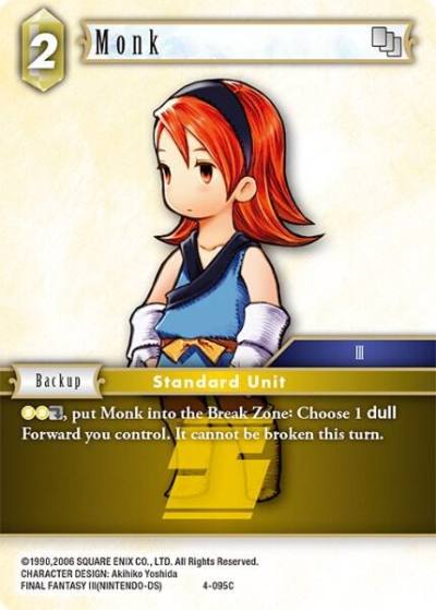 Monk 4-095C Opus IV Final Fantasy card