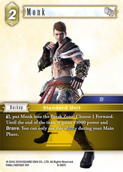 Monk 8-087C Opus VIII Final Fantasy card