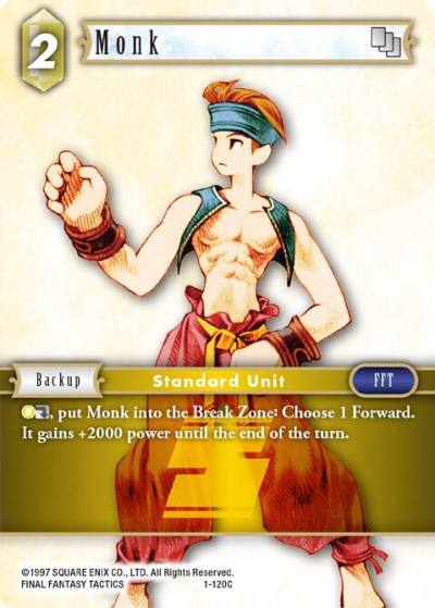 Monk Male Unit 1-120C Opus I Final Fantasy card