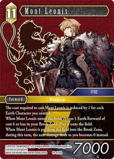 Mont Leonis 14-075H Opus XIV: Crystal Abyss Final Fantasy card