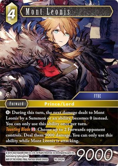Mont Leonis 16-082H Emissaries of Light Final Fantasy card
