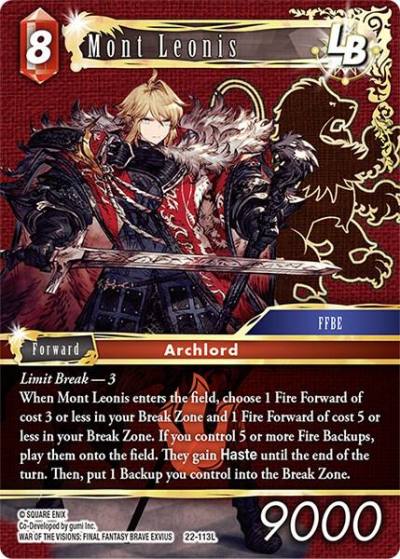 Mont Leonis LB 22-113L Hidden Hope Final Fantasy card
