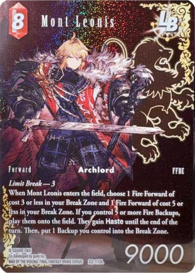 Mont Leonis LB (Full Art) 22-113L Blissful Eternity Final Fantasy card
